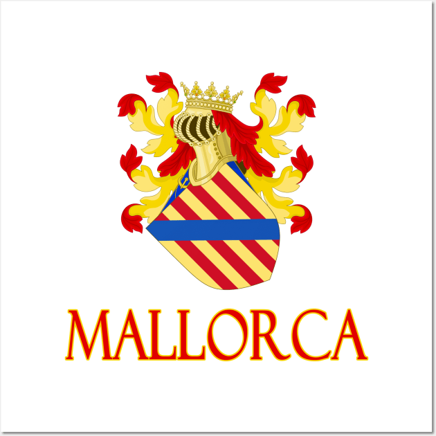 Mallorca (Majorca), Balearic Islands, Spain - Coat of Arms Design Wall Art by Naves